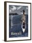 Kayak Hawaii-null-Framed Giclee Print