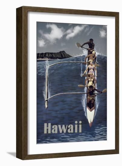 Kayak Hawaii-null-Framed Giclee Print