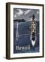 Kayak Hawaii-null-Framed Giclee Print