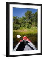 Kayak on a Forested Lake-Steve Gadomski-Framed Photographic Print