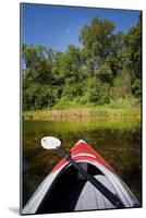Kayak on a Forested Lake-Steve Gadomski-Mounted Photographic Print
