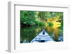 Kayak on a Small River-maksheb-Framed Photographic Print