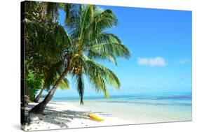 Kayak on A Tropical White Beach-pljvv-Stretched Canvas