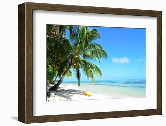 Kayak on A Tropical White Beach-pljvv-Framed Photographic Print