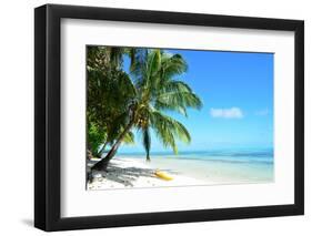 Kayak on A Tropical White Beach-pljvv-Framed Photographic Print