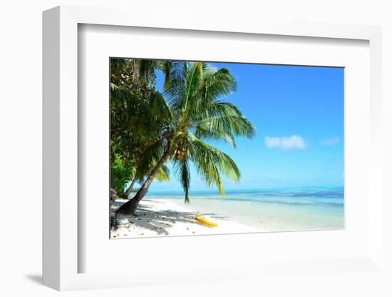 Kayak on A Tropical White Beach-pljvv-Framed Photographic Print