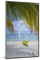 Kayak on White Sand Beach, Southwater Cay, Stann Creek, Belize-Cindy Miller Hopkins-Mounted Photographic Print