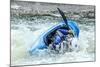 Kayak on Whitewater. Focus on Back of Kayak and Water-soupstock-Mounted Photographic Print