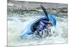 Kayak on Whitewater. Focus on Back of Kayak and Water-soupstock-Mounted Photographic Print