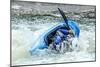 Kayak on Whitewater. Focus on Back of Kayak and Water-soupstock-Mounted Photographic Print