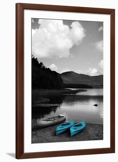 Kayak Teal-Suzanne Foschino-Framed Photographic Print
