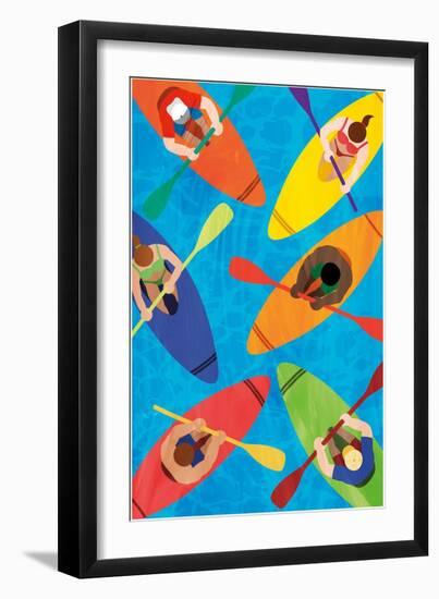 Kayak Traffic 2-Marcus Prime-Framed Art Print