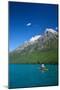 Kayaker At Glacier National Park. Bow Lake.-Lindsay Daniels-Mounted Photographic Print