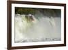 Kayaker Going over Maruia Falls, Tasman, South Island, New Zealand-David Wall-Framed Photographic Print