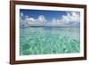 Kayaker in Blue Waters, Southwater Cay, Belize-Cindy Miller Hopkins-Framed Photographic Print