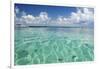 Kayaker in Blue Waters, Southwater Cay, Belize-Cindy Miller Hopkins-Framed Photographic Print