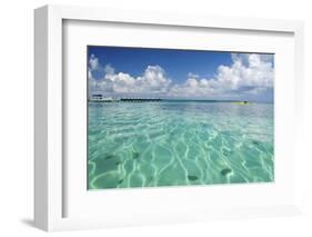 Kayaker in Blue Waters, Southwater Cay, Belize-Cindy Miller Hopkins-Framed Photographic Print