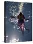 Kayaker in Sparkling Water-null-Stretched Canvas