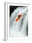 Kayaker Jumping from a Waterfall-Ivan Chudakov-Framed Photographic Print