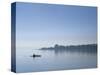 Kayaker, Little Traverse Bay, Lake Michigan, Michigan, USA-Michael Snell-Stretched Canvas