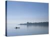 Kayaker, Little Traverse Bay, Lake Michigan, Michigan, USA-Michael Snell-Stretched Canvas