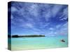 Kayaker, Muri Beach, Rarotonga, Cook Islands-Walter Bibikow-Stretched Canvas