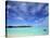 Kayaker, Muri Beach, Rarotonga, Cook Islands-Walter Bibikow-Stretched Canvas