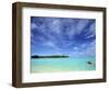 Kayaker, Muri Beach, Rarotonga, Cook Islands-Walter Bibikow-Framed Photographic Print