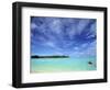 Kayaker, Muri Beach, Rarotonga, Cook Islands-Walter Bibikow-Framed Photographic Print