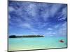 Kayaker, Muri Beach, Rarotonga, Cook Islands-Walter Bibikow-Mounted Photographic Print