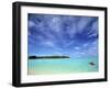 Kayaker, Muri Beach, Rarotonga, Cook Islands-Walter Bibikow-Framed Photographic Print