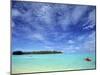 Kayaker, Muri Beach, Rarotonga, Cook Islands-Walter Bibikow-Mounted Photographic Print