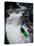 Kayaker Negotiates a Turn-Amy And Chuck Wiley/wales-Stretched Canvas