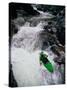 Kayaker Negotiates a Turn-Amy And Chuck Wiley/wales-Stretched Canvas
