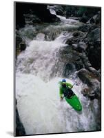 Kayaker Negotiates a Turn-Amy And Chuck Wiley/wales-Mounted Photographic Print