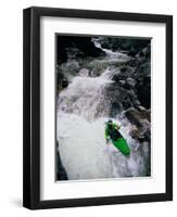 Kayaker Negotiates a Turn-Amy And Chuck Wiley/wales-Framed Photographic Print