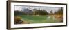 Kayaker on Maligne Lake, Jasper National Park, Alberta, Canada-Gary Luhm-Framed Photographic Print