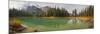 Kayaker on Maligne Lake, Jasper National Park, Alberta, Canada-Gary Luhm-Mounted Photographic Print