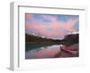 Kayaker on Maligne Lake, Jasper National Park, Alberta, Canada-Gary Luhm-Framed Photographic Print