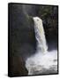 Kayaker Todd Wells Descends Outlet Falls in Washington-Bennett Barthelemy-Framed Stretched Canvas