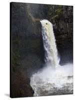 Kayaker Todd Wells Descends Outlet Falls in Washington-Bennett Barthelemy-Stretched Canvas