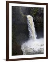 Kayaker Todd Wells Descends Outlet Falls in Washington-Bennett Barthelemy-Framed Photographic Print