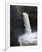 Kayaker Todd Wells Descends Outlet Falls in Washington-Bennett Barthelemy-Framed Photographic Print