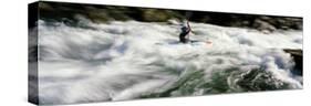 Kayaker, Trinty River, California, USA-null-Stretched Canvas