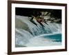 Kayakers Drop Vertically on Shumel Ja River, Mexico-Michael Brown-Framed Photographic Print