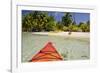 Kayaking in Clear Waters, Southwater Cay, Belize-Cindy Miller Hopkins-Framed Photographic Print