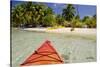 Kayaking in Clear Waters, Southwater Cay, Belize-Cindy Miller Hopkins-Stretched Canvas