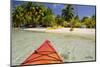 Kayaking in Clear Waters, Southwater Cay, Belize-Cindy Miller Hopkins-Mounted Photographic Print