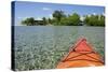 Kayaking in the Shallow Water, Southwater Cay, Stann Creek, Belize-Cindy Miller Hopkins-Stretched Canvas