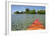 Kayaking in the Shallow Water, Southwater Cay, Stann Creek, Belize-Cindy Miller Hopkins-Framed Photographic Print